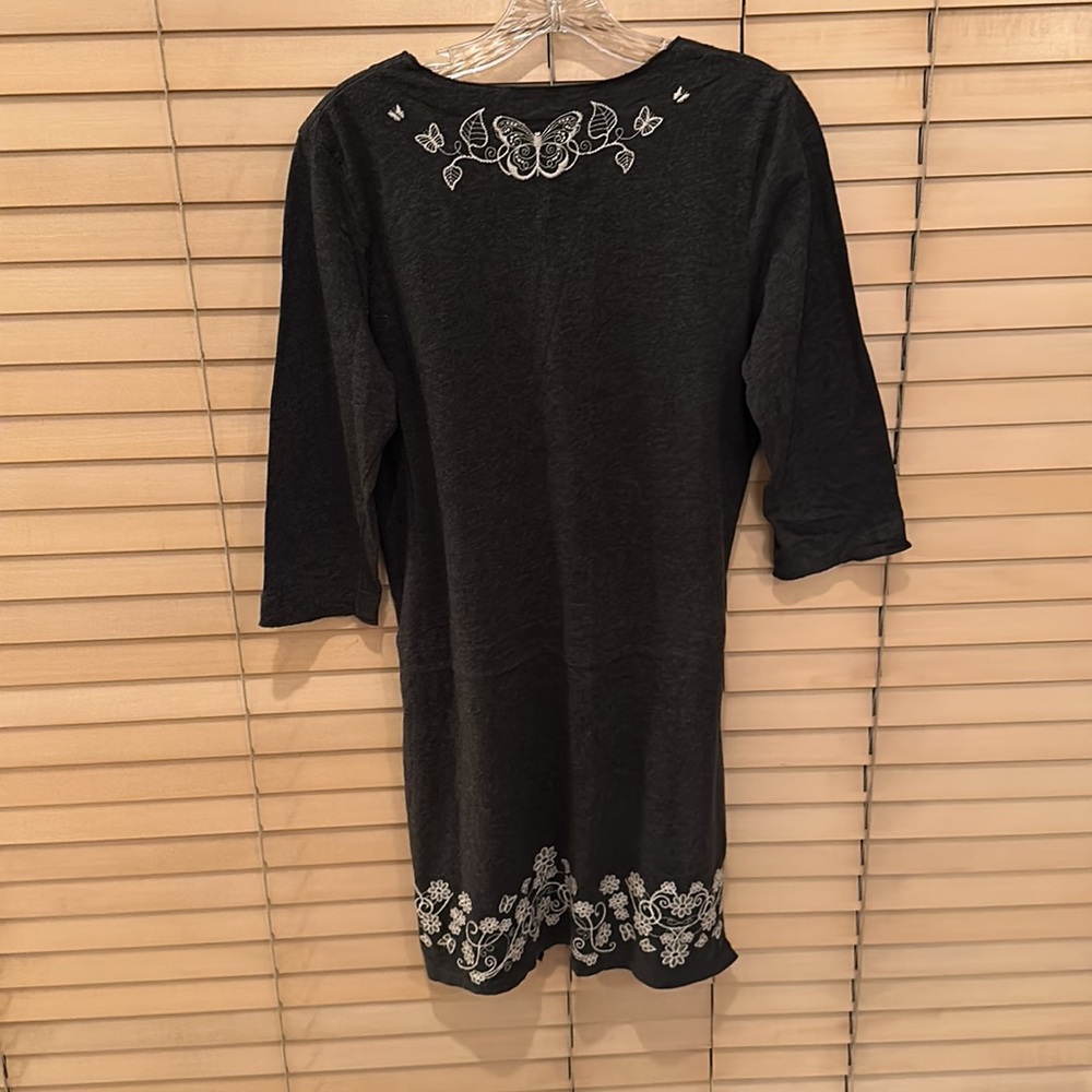 Johnny Was Alina Merrow Edge Embroidered Tunic Dress - Picture 6 of 9